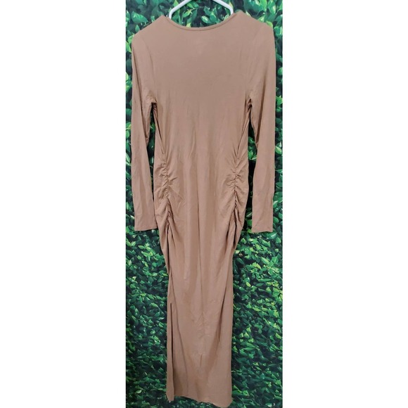 Isabel Maternity Long Sleeve Ruched Dress - XS - Picture 2 of 8